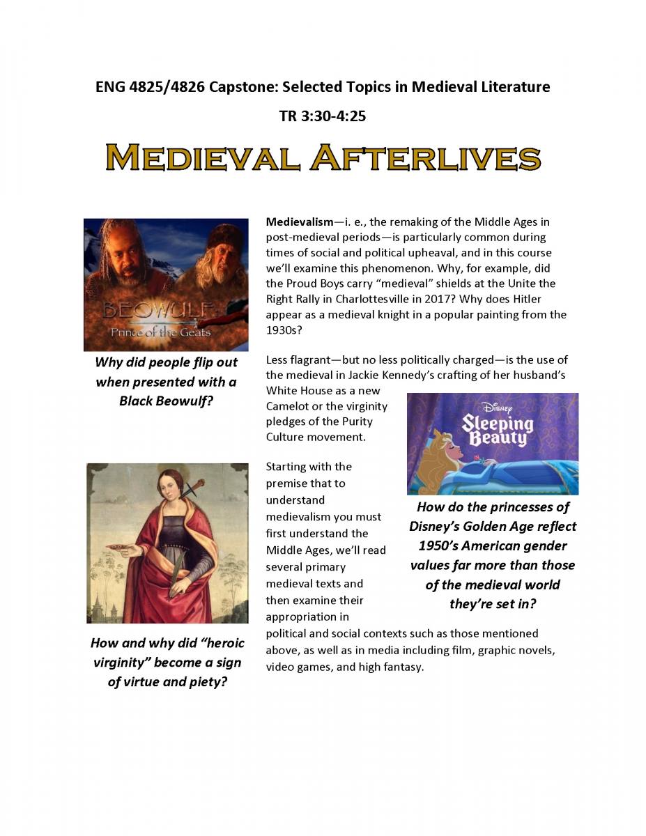 ENG 4825/4826 Capstone: Selected Topics in Medieval Literature
