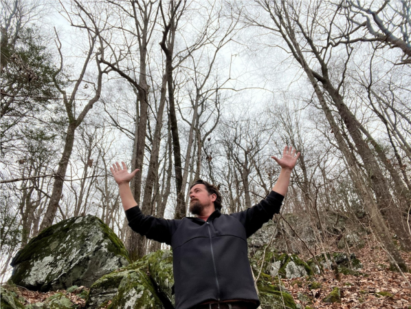 Photo of Ben Morris in the woods