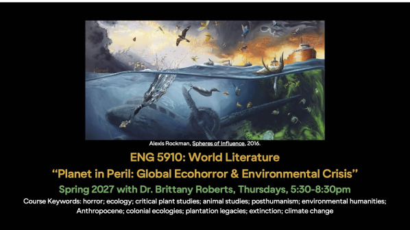 Course poster for ENG 5910, World Literature: 