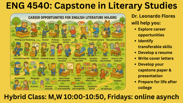 Flyer for ENG 4540: Capstone in Literary Studies