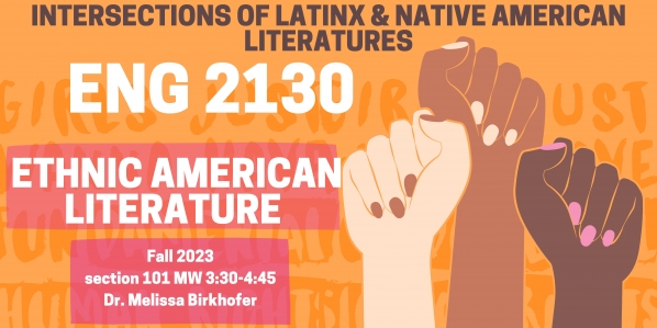 Fall 2023 ENG 2130 section 101 MW 3:30-4:45 SH 206 with Melissa Birkhofer