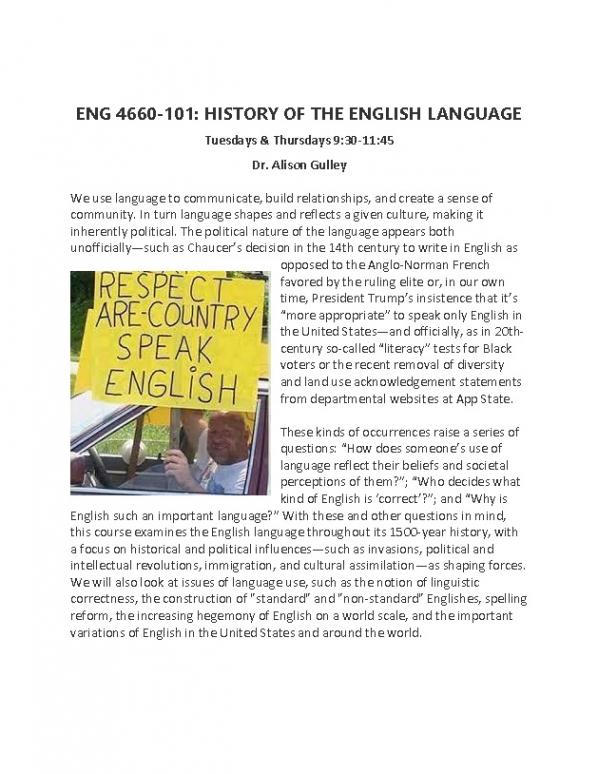 ENG 4660: History of the English Language 