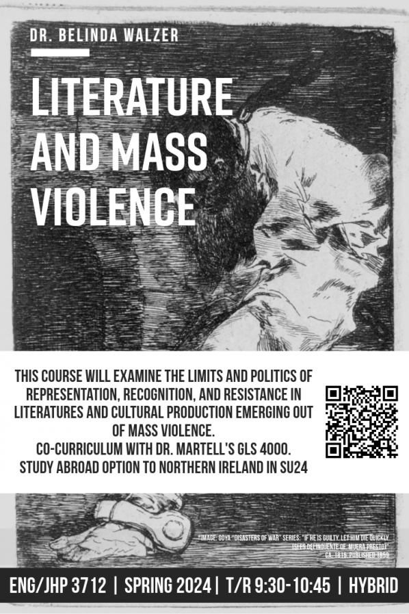 ENG/JHP 3712: Literature and Mass Violence with Dr. Belinda Walzer