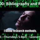 Flyer of ENG 5000: Bibliography and Research