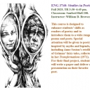ENG 3740: Studies in Poetry, with Dr. William D. Brewer