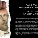 ENG 5840.101 Shakespeare: Shakespeare and Social Justice - Staub (Spring 2023) flyer