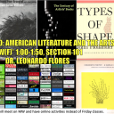 Flyer for American Literature and the Arts