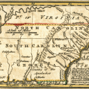 This 1758 map, authored by English cartographers Emanuel Bowen and John Gibson, shows the “Apalachaen Mountains” region of Georgia, South Carolina, North Carolina and part of Virginia. According to App State’s Dr. Sandra Ballard, professor in the Department of English and the Center for Appalachian Studies, 16th century mapmakers splayed the word ‘Apalche’ (and other spellings) — indicating the homeplace of Native Americans called Apalachee — across large inland areas of the U.S., leading others to take it 