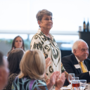 At App State’s 2025 Alumni Awards Gala, held July 12 on the Boone campus, Nanci Tolbert Nance ’73 was recognized by App State University Libraries as the recipient of its 2025 Alumni Award. Photo by Chase Reynolds