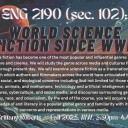 ENG 2190-102: World Science Fiction since WWII with Dr. Brittany Roberts