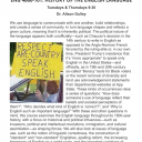ENG 4660-101: HISTORY OF THE ENGLISH LANGUAGE with Dr. Alison Gulley