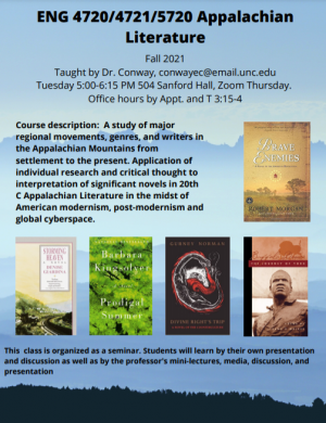 ENG 4720/4721/5720: Appalachian Literature