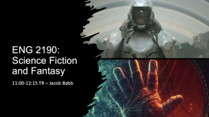 ENG 2120: Science Fiction and Fantasy - Babb (Spring 2023)