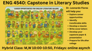 Flyer for ENG 4540: Capstone in Literary Studies