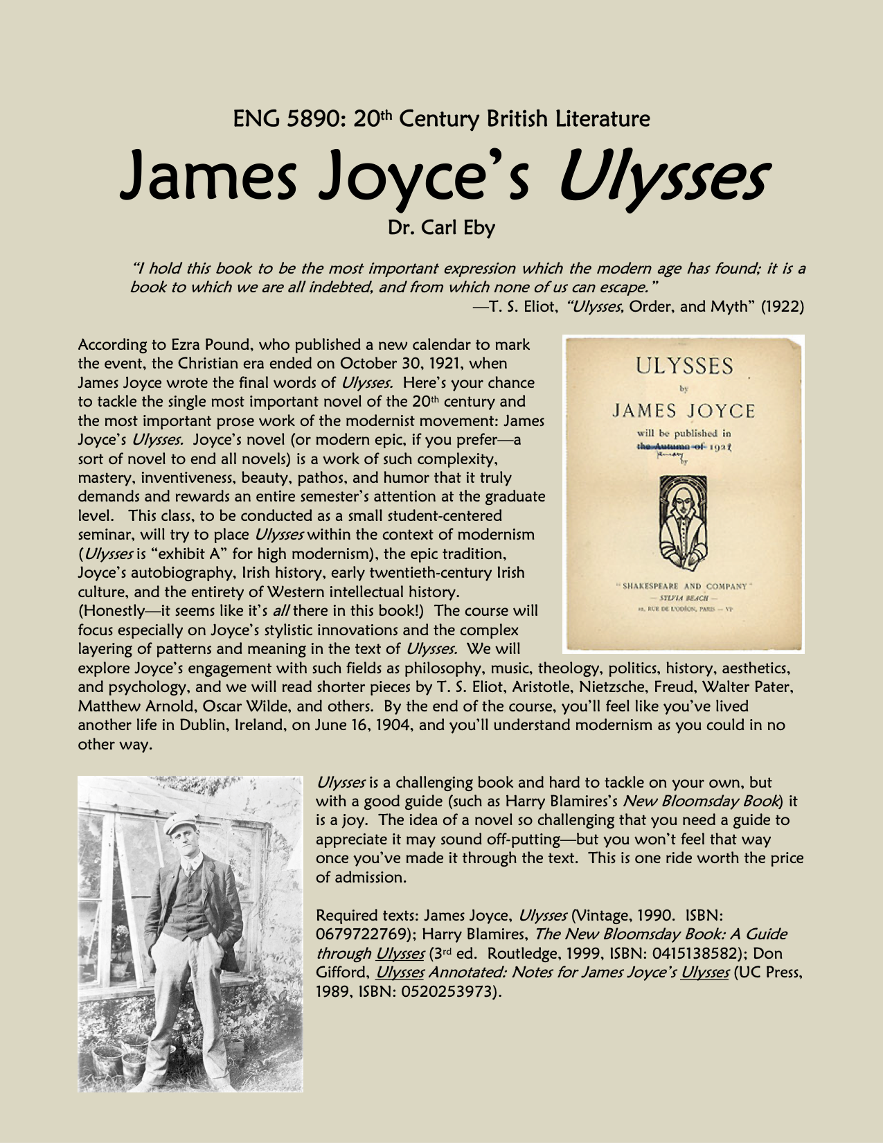 Aged English Joyce